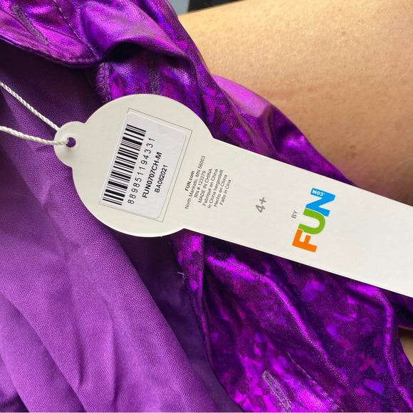 FUN METALLIC COSTUME SHIRT SIZES SMALL AND MEDIUM CHILD - Picture 4 of 4